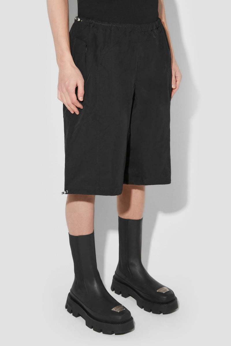 Misbhv Elastic Waist Shorts In Black