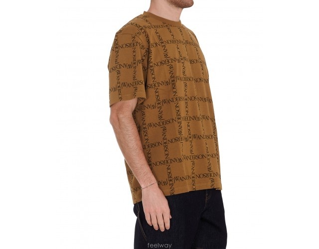 Jw Anderson Logo Printed Crewneck T-shirt In Multi