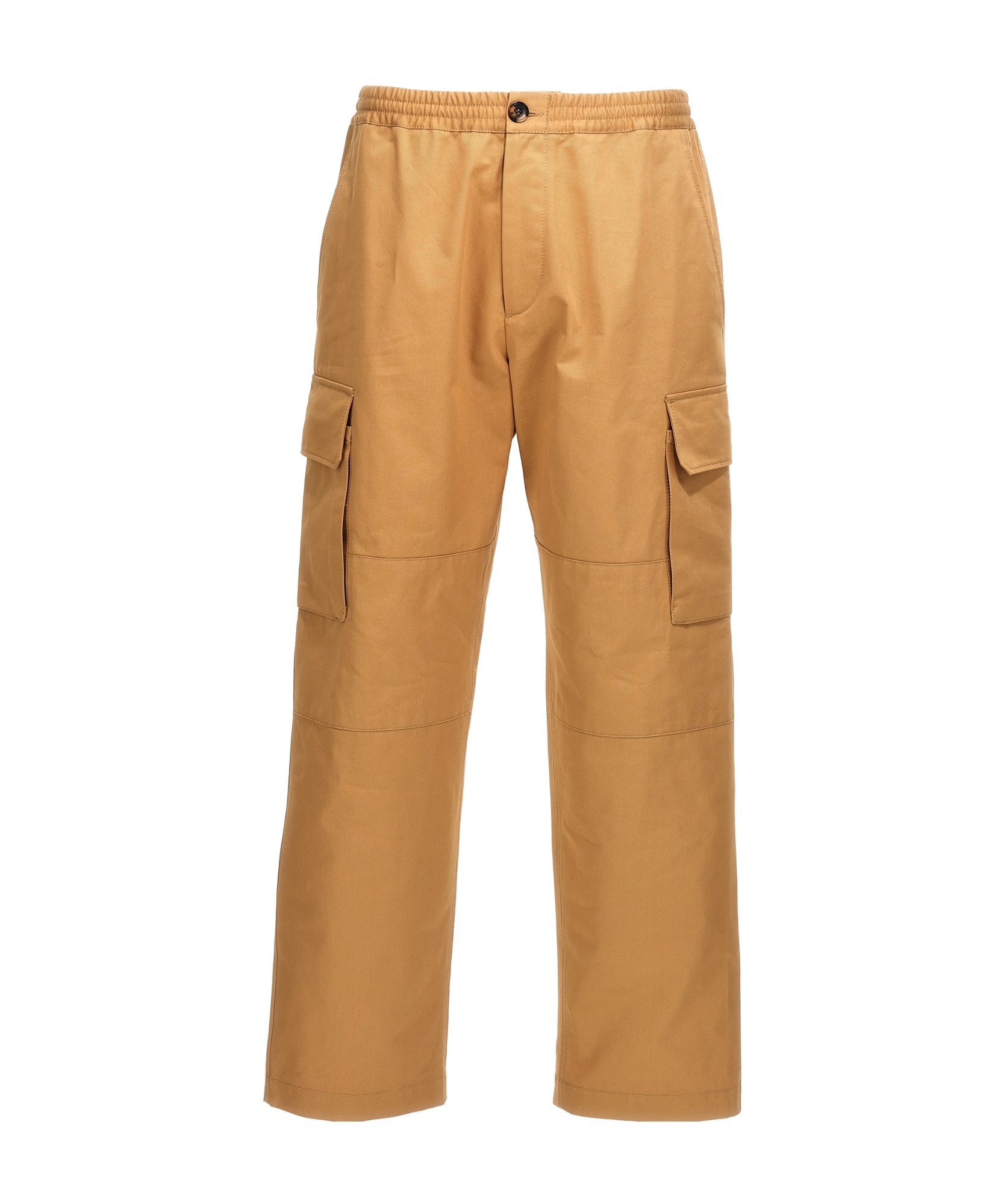 Marni Twill Tapered Cargo Trousers In Brown