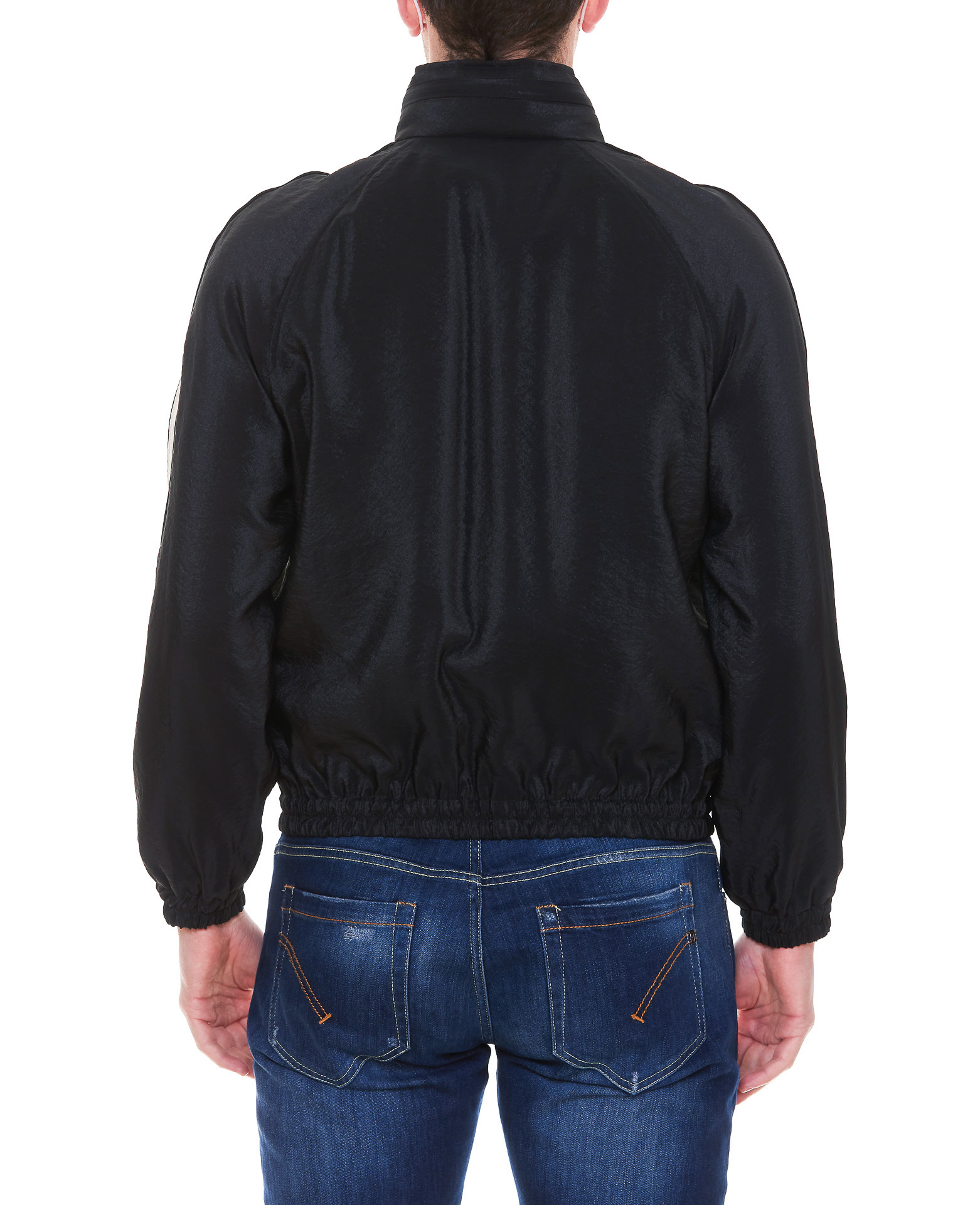 Saint Laurent Lightweight Zip-up Jacket In Black
