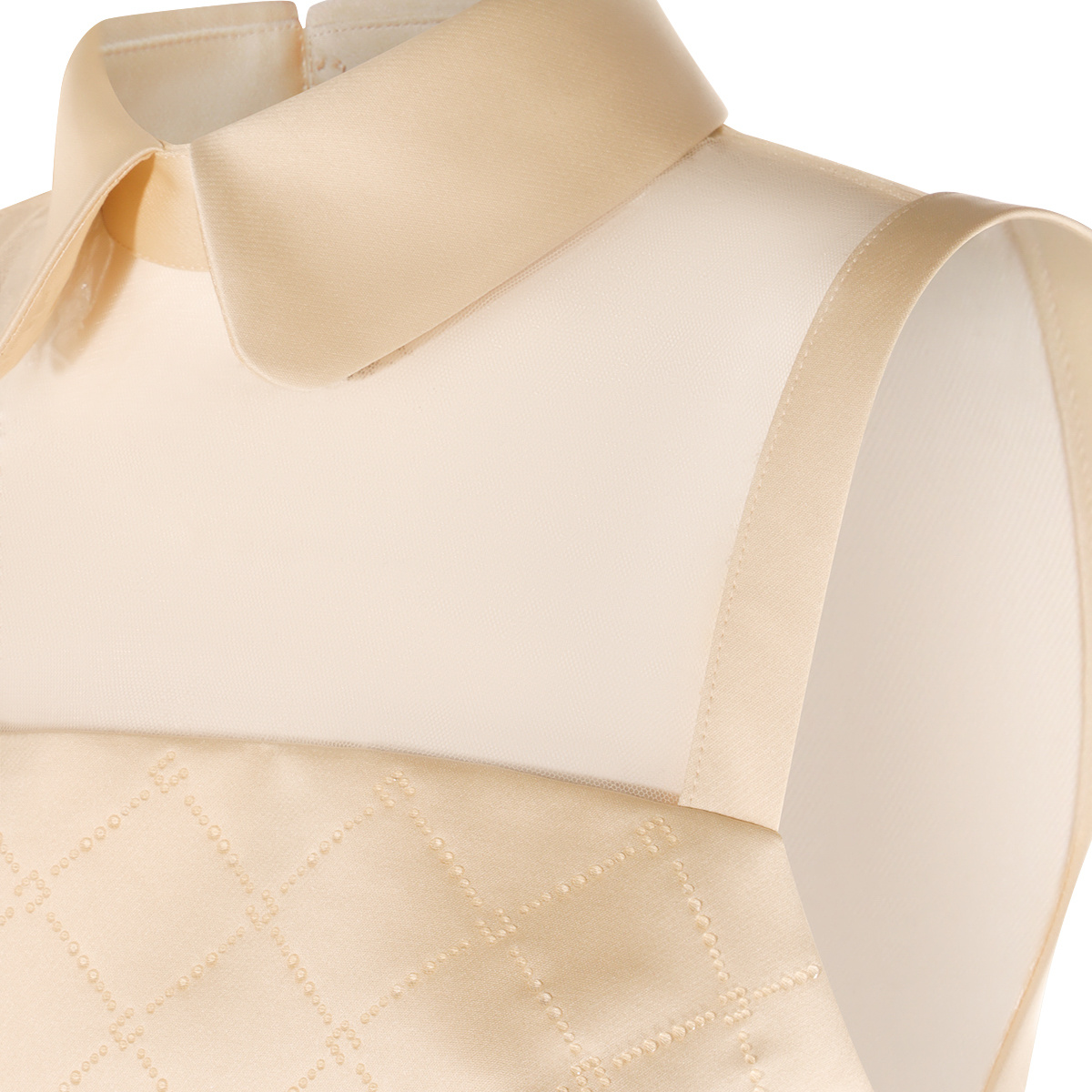 Elisabetta Franchi Embroidered Keyhole Back Sleeveless Dress In Brown