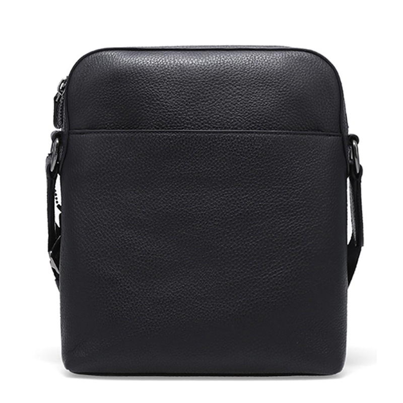 Coach Logo Embossed Shoulder Bag In Black
