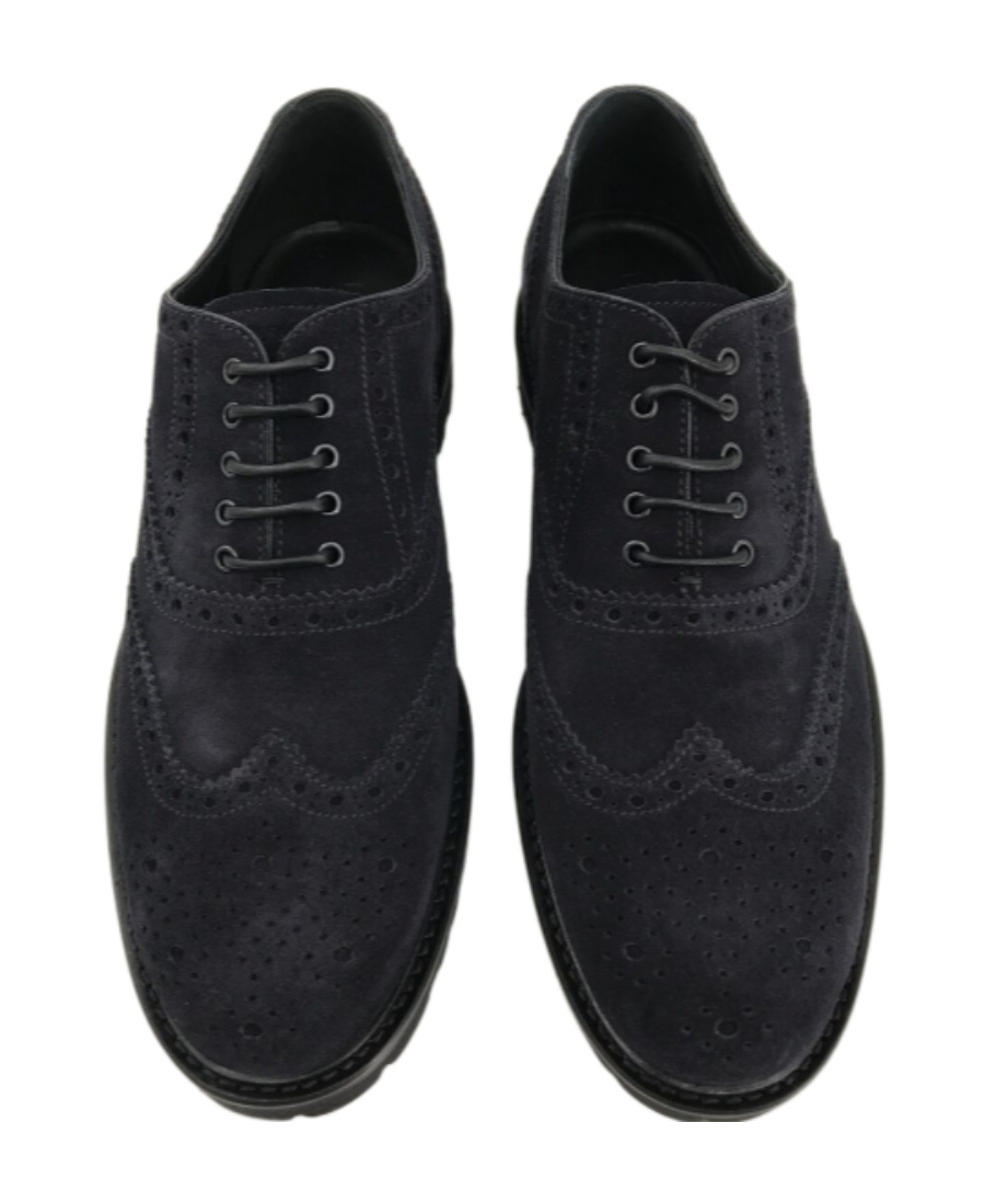 Emporio Armani Logo Business Casual Shoes In Black