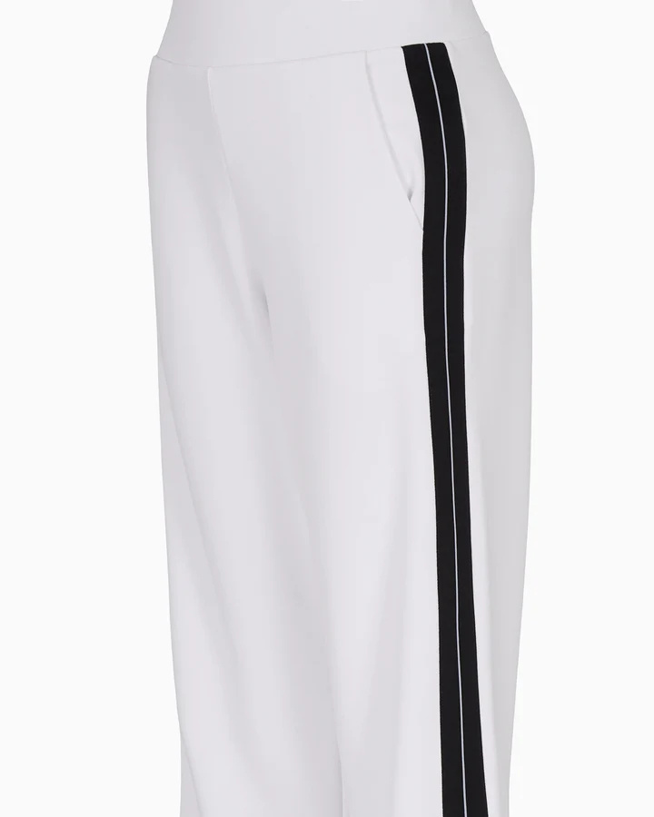 EA7 STRIPE-TRIM TRACK PANTS