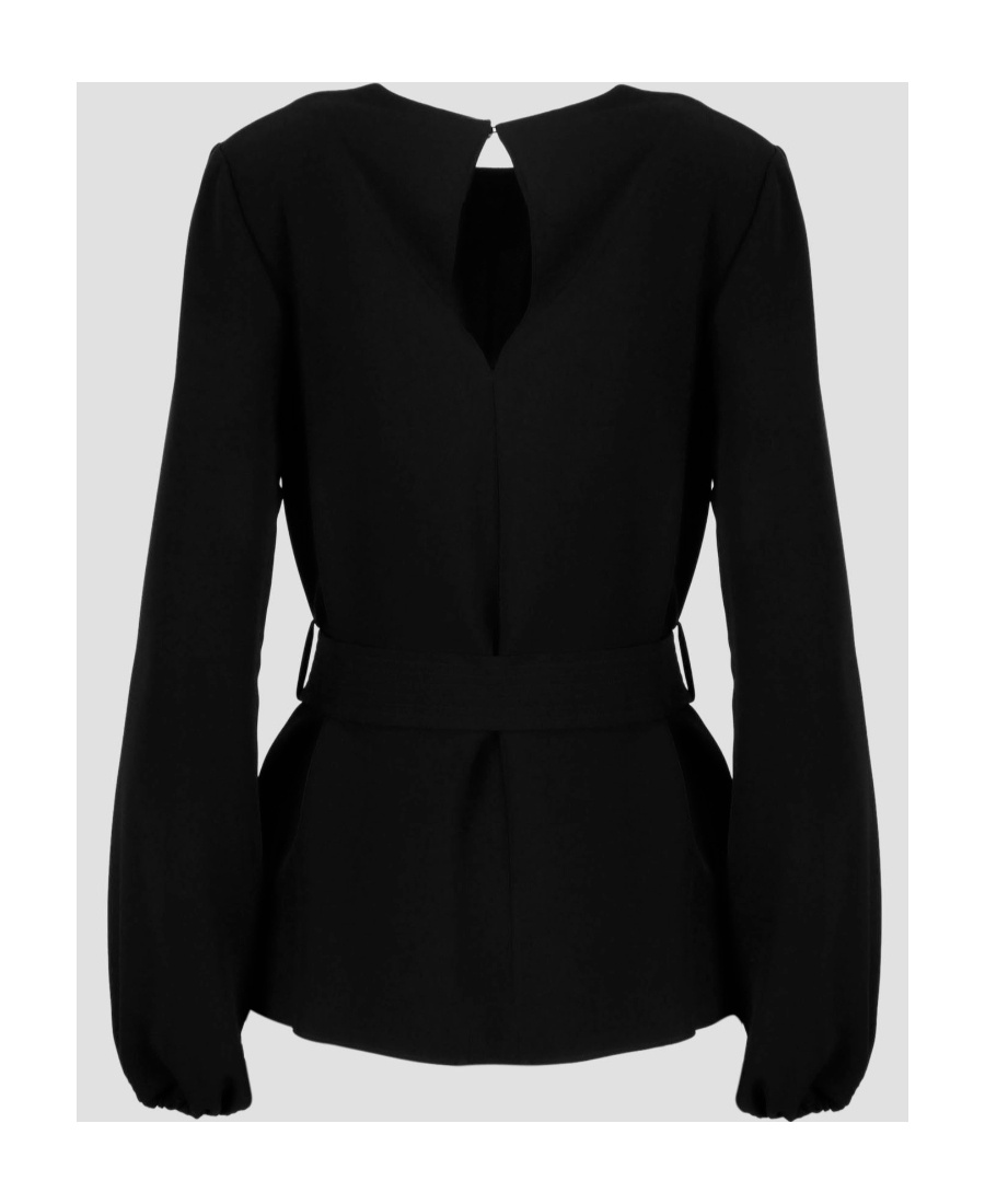 P.A.R.O.S.H ROUND-NECK LONG-SLEEVED BLOUSE 
