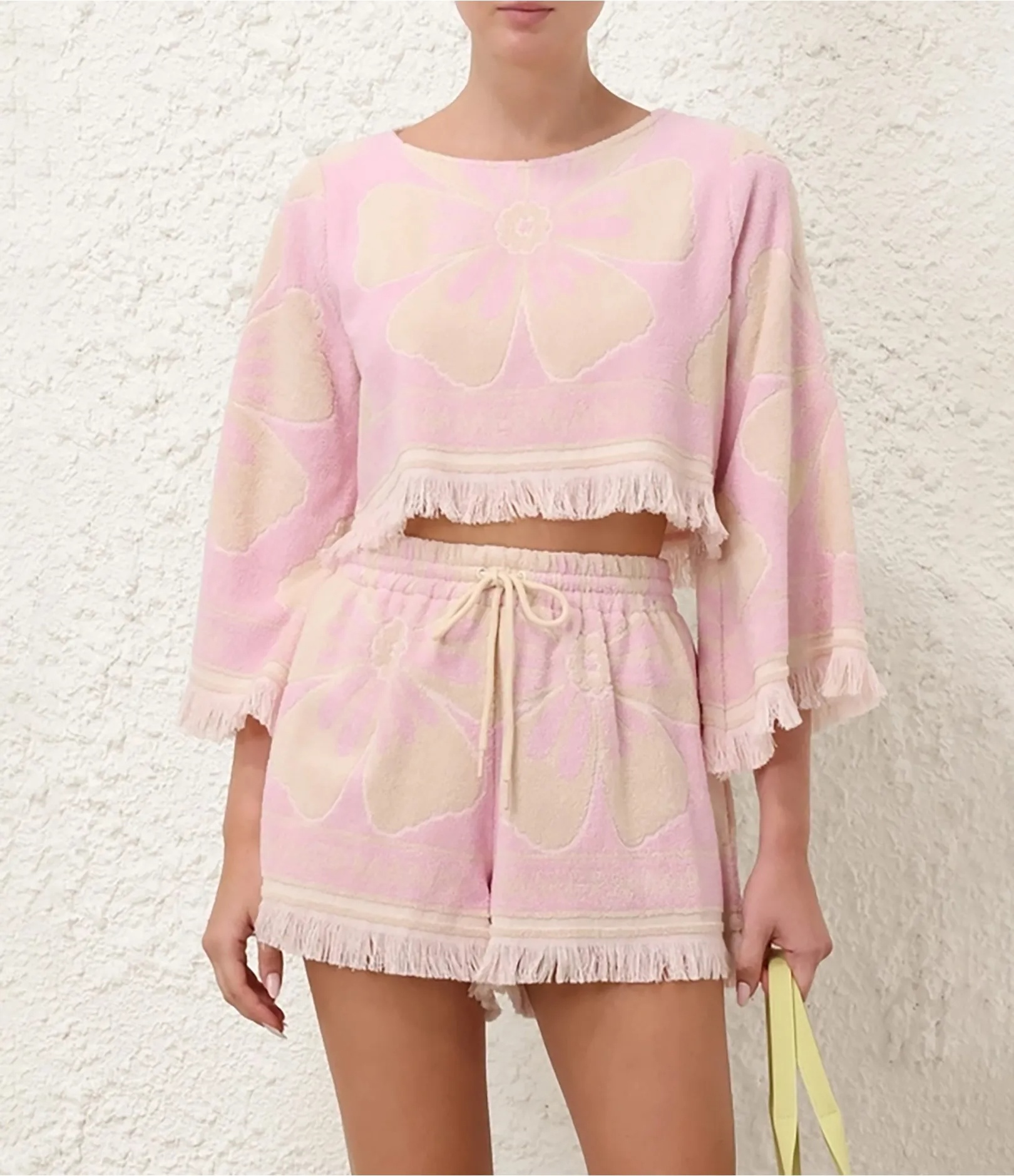 Shop Zimmermann Long-sleeved T-shirt In Pink