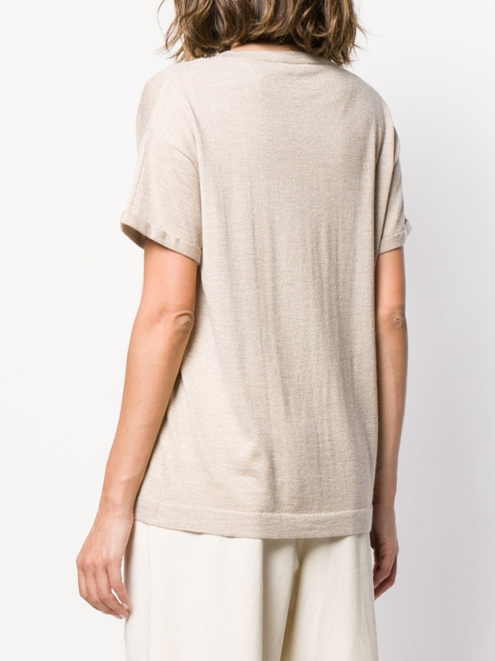 Brunello Cucinelli Relaxed Knitted Top In White