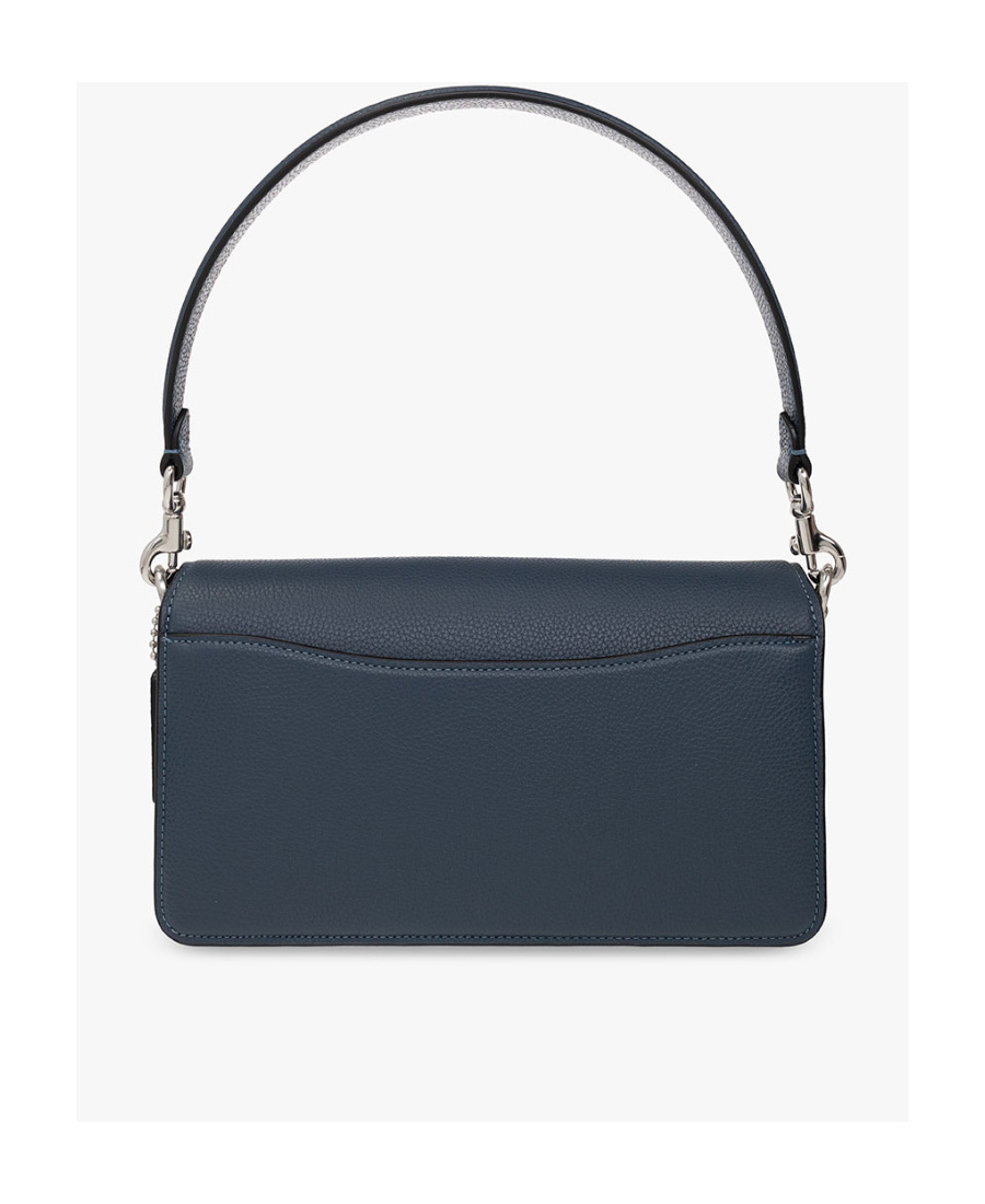 Coach Tabby Leather Satchel Bag In Black