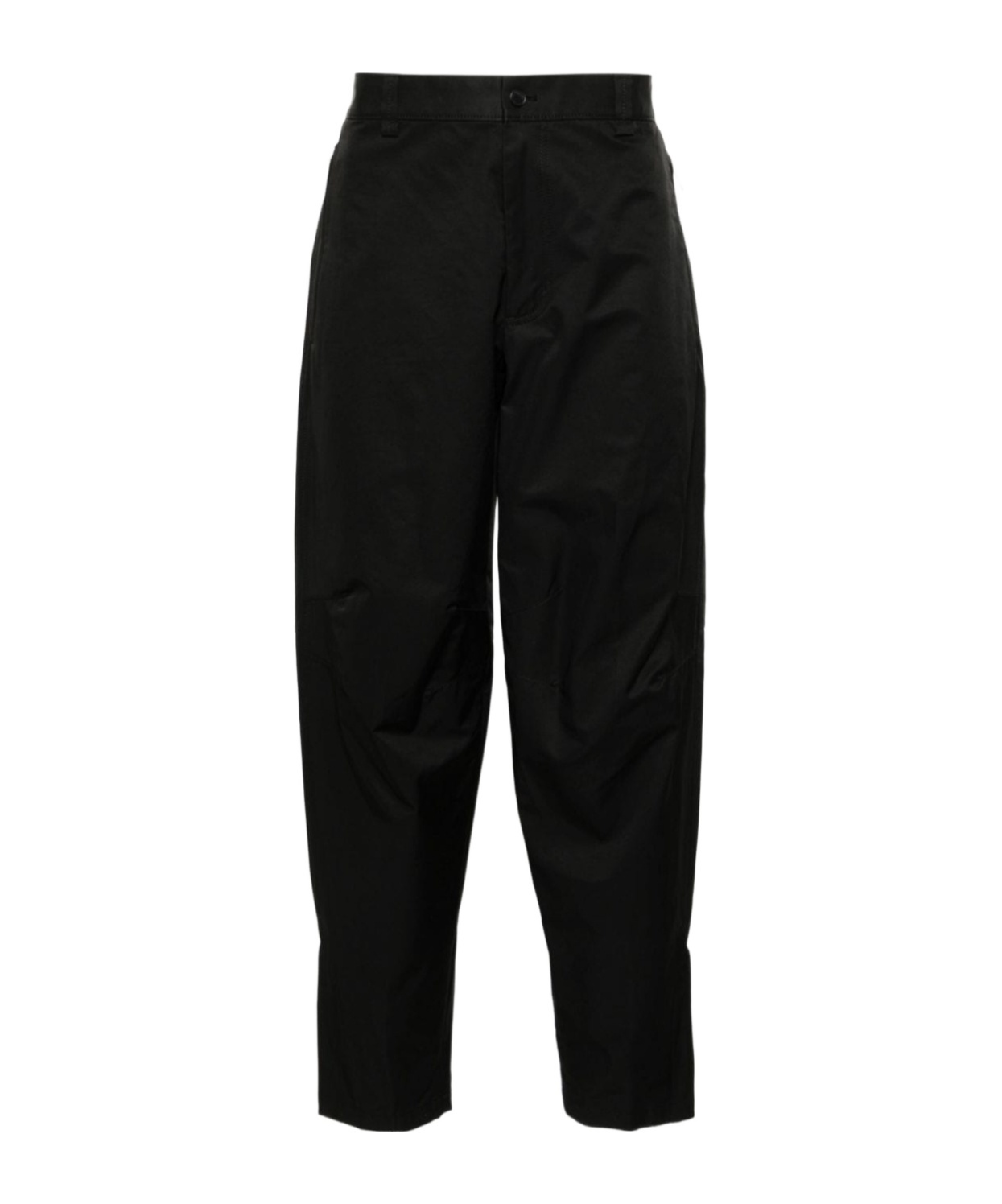 Shop Lanvin Tapered-cut Biker Trousers In Black