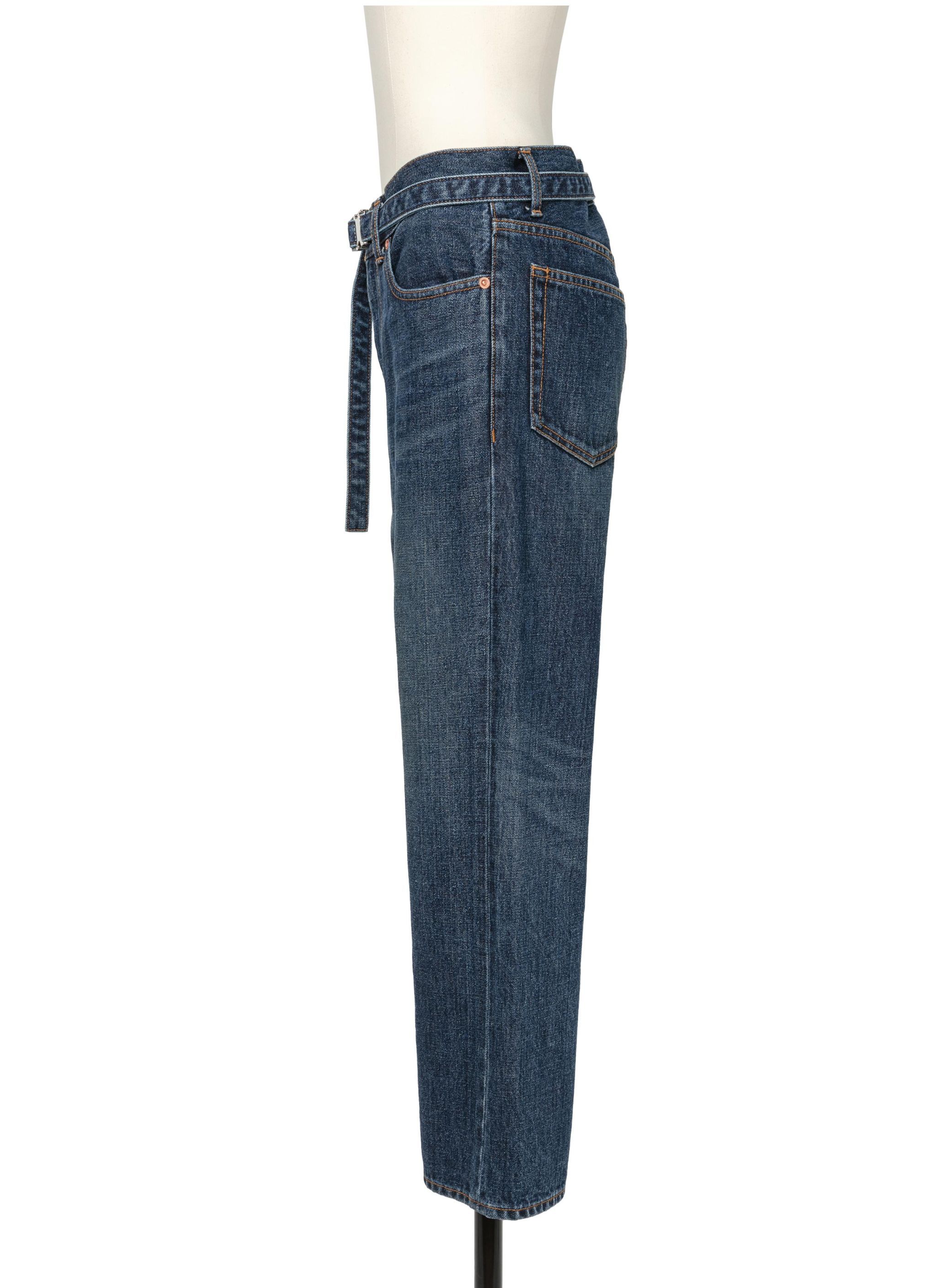 Sacai Flared Jeans In Blue