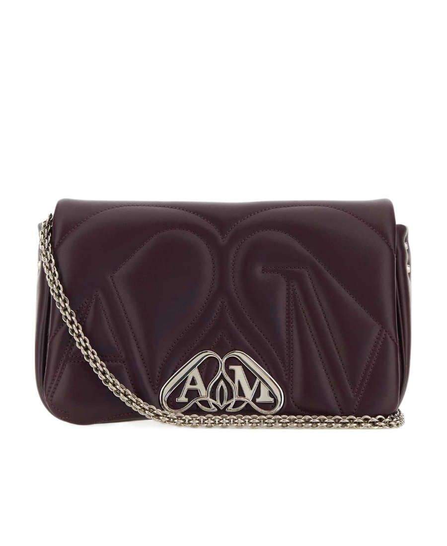 Alexander Mcqueen Small The Seal Shoulder Bag In Black