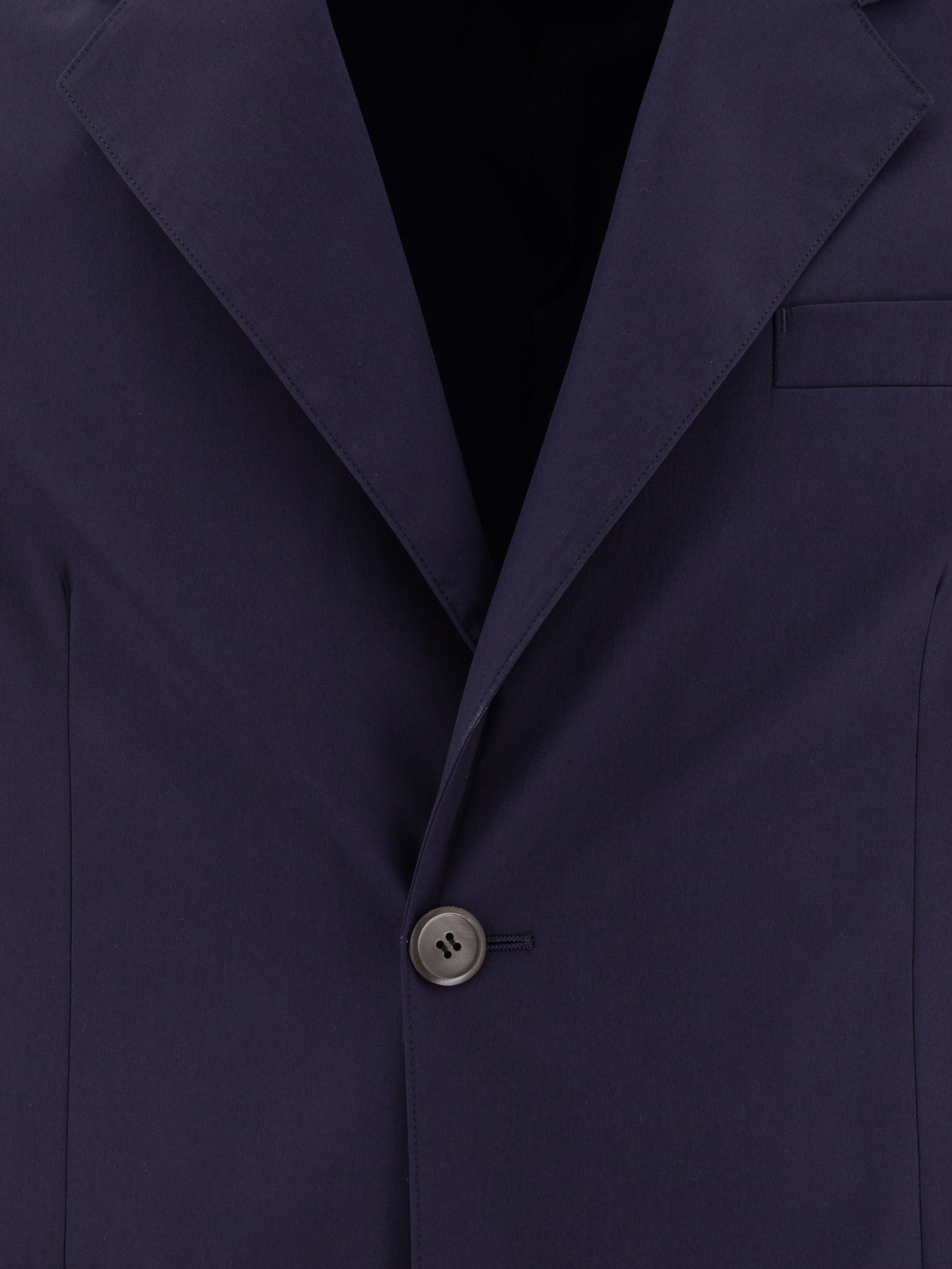 PRADA SINGLE-BREASTED COTTON BLEND JACKET