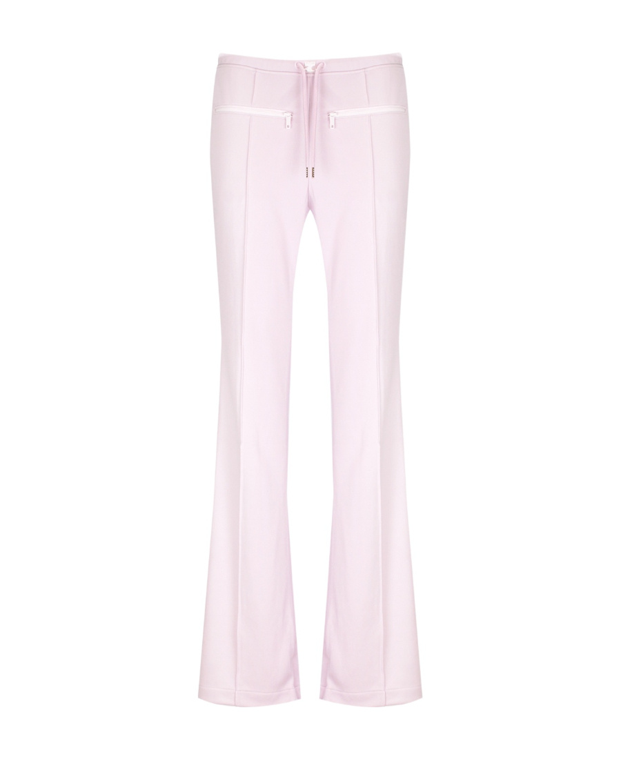 Courrèges Drawstring Flared Tracks Pants In Pink