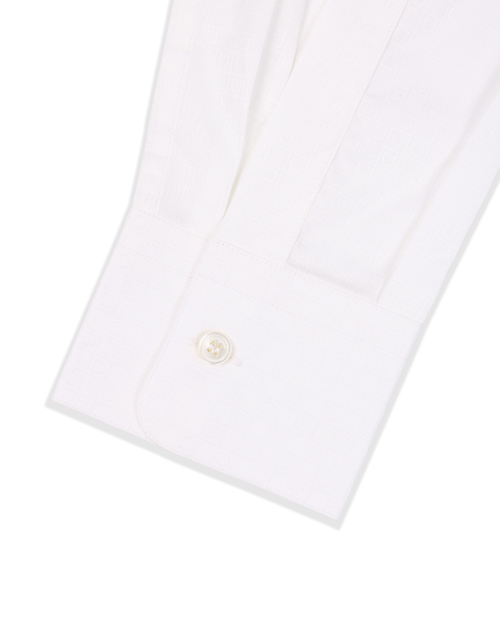 Ferragamo Button Lapel Shirt In White
