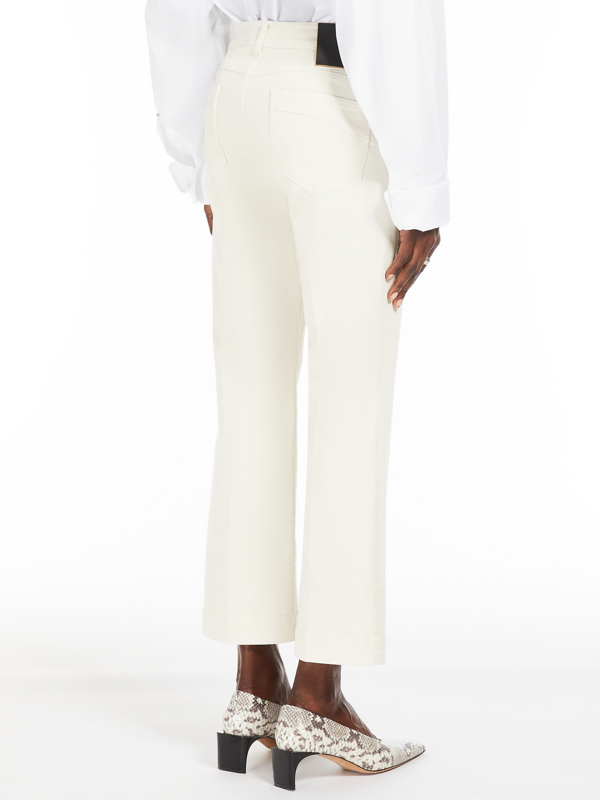Sportmax Belt-loop Jeans In White