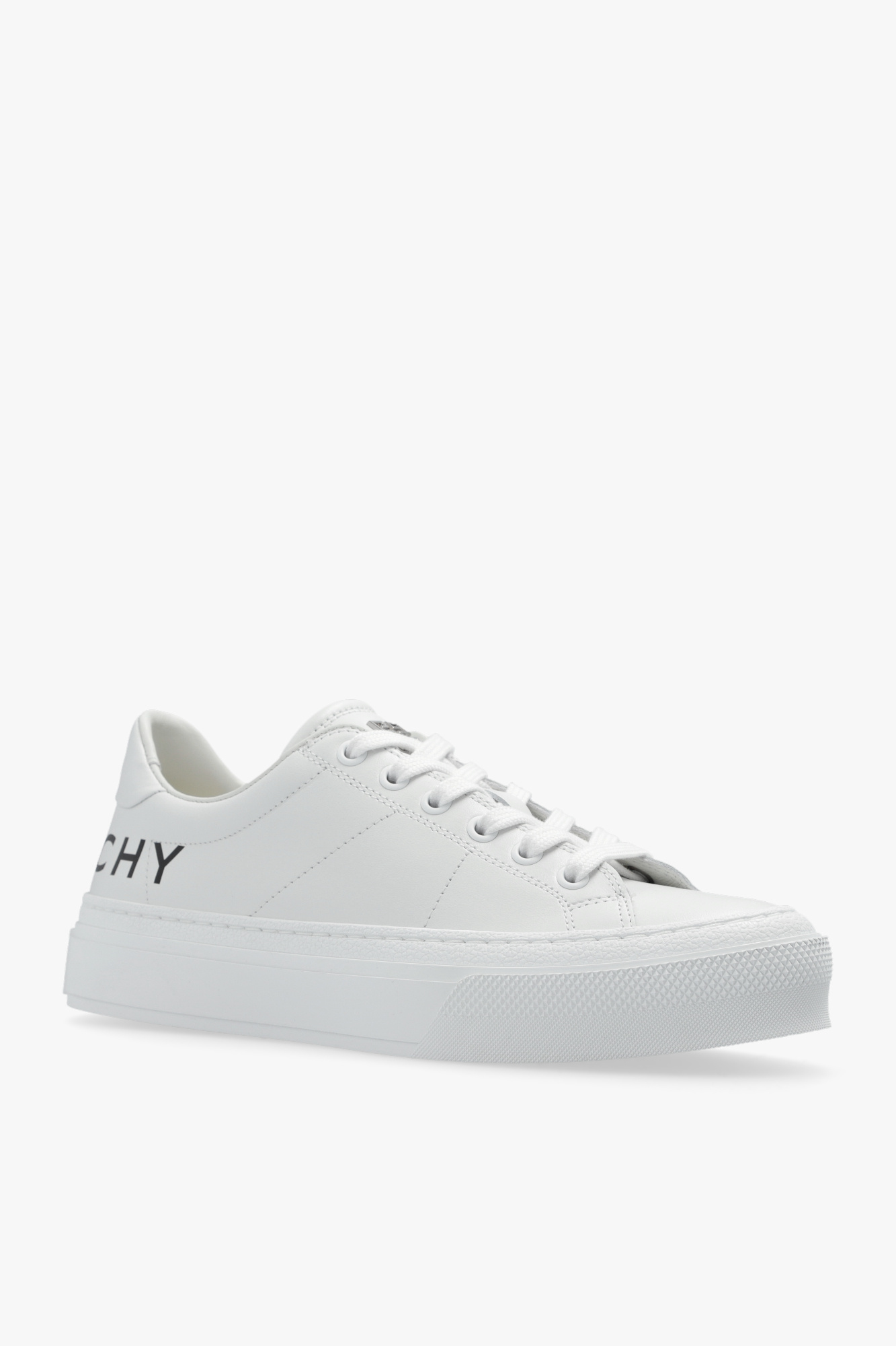 Givenchy City Sport Low-top Sneaker In Creamy White With Raffia Detailing In White