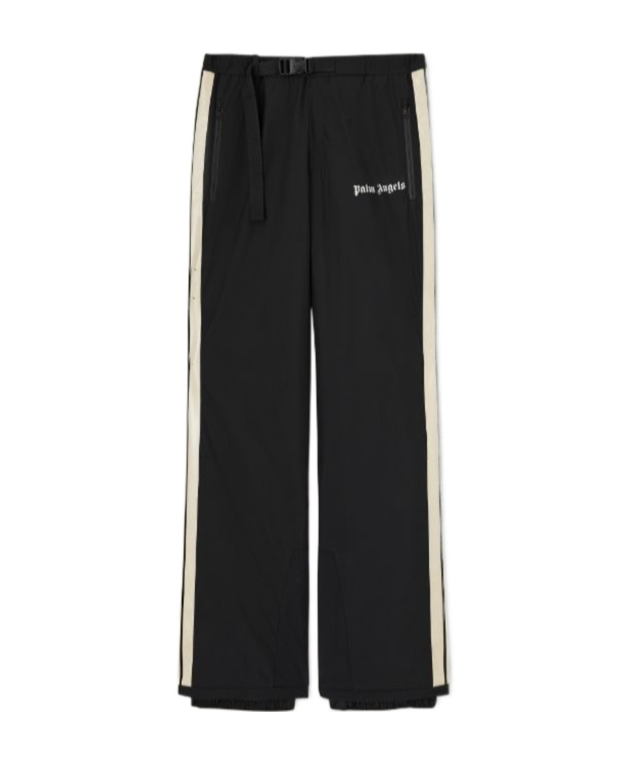 Palm Angels Track Logo-print Ski Trousers In Black