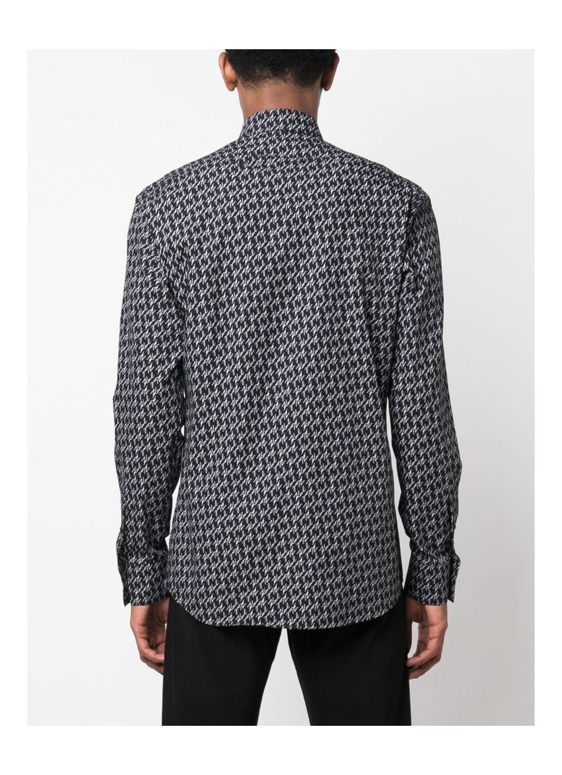 Karl Lagerfeld Long-sleeved Shirt In Black