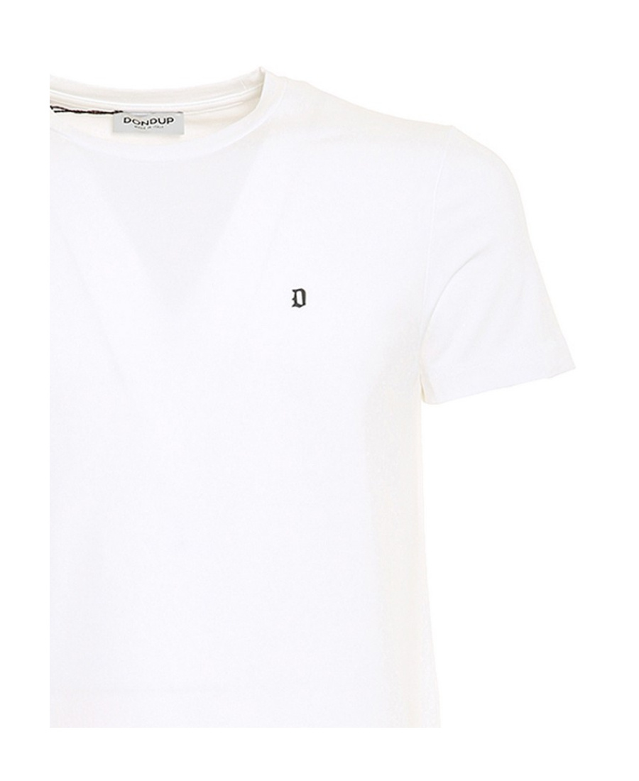 Dondup Short Sleeves T-shirt With Small Logo In White