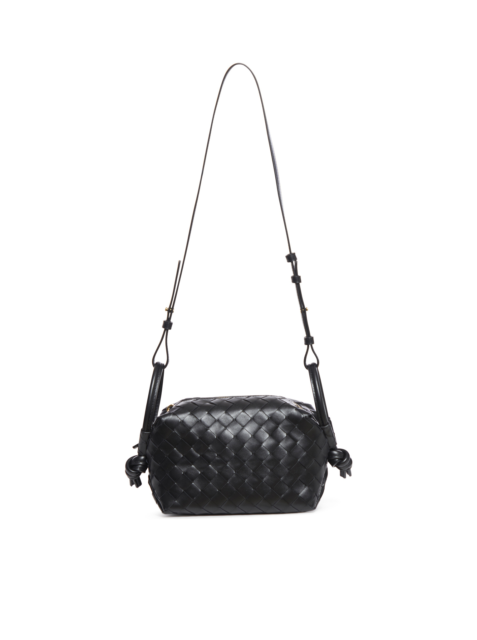 Bottega Veneta Small Loop Cross-body Bag In Black