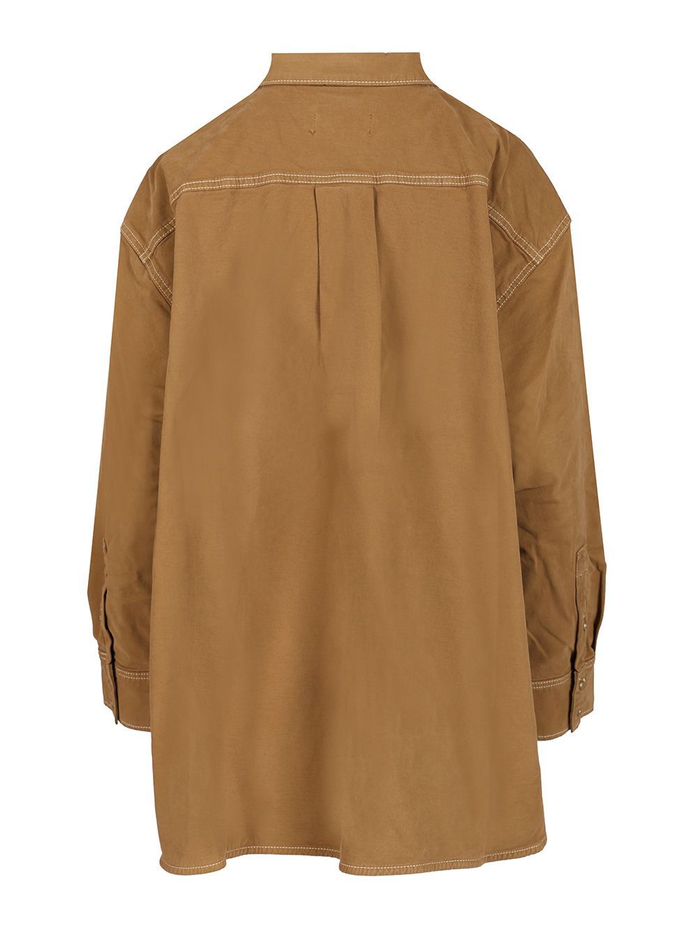 7 For All Mankind Nina Overshirt Shirts Brown In Brown