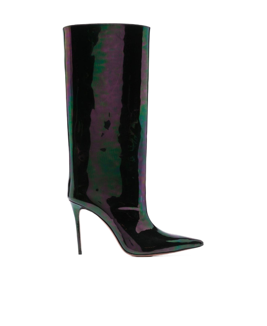 AMINA MUADDI POINTED SHORT BOOTS