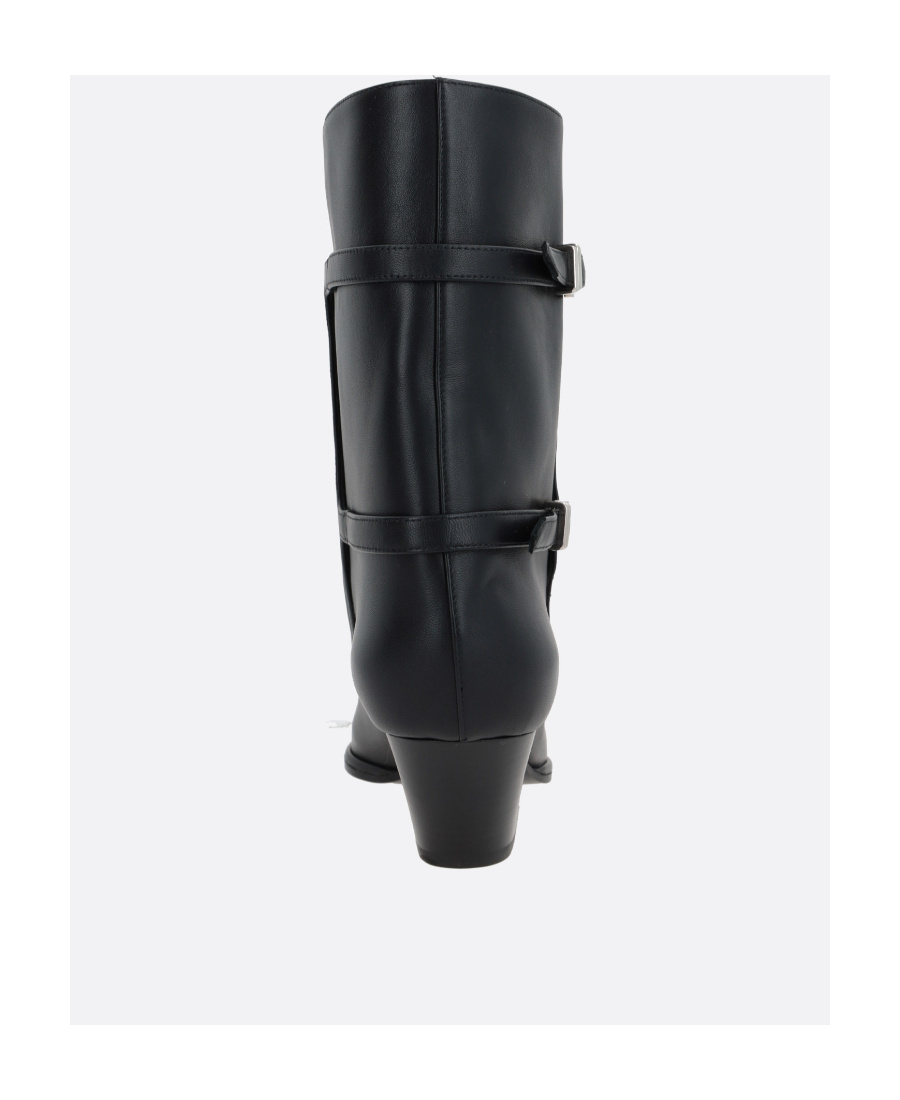 Sergio Rossi Sr Thalestris 55mm Leather Ankle Boots In Black