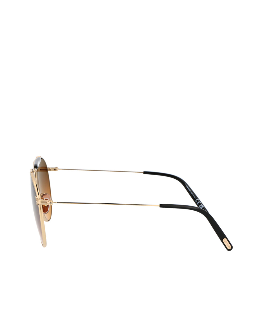 Tom Ford Tinted Pilot-frame Sunglasses In Brown