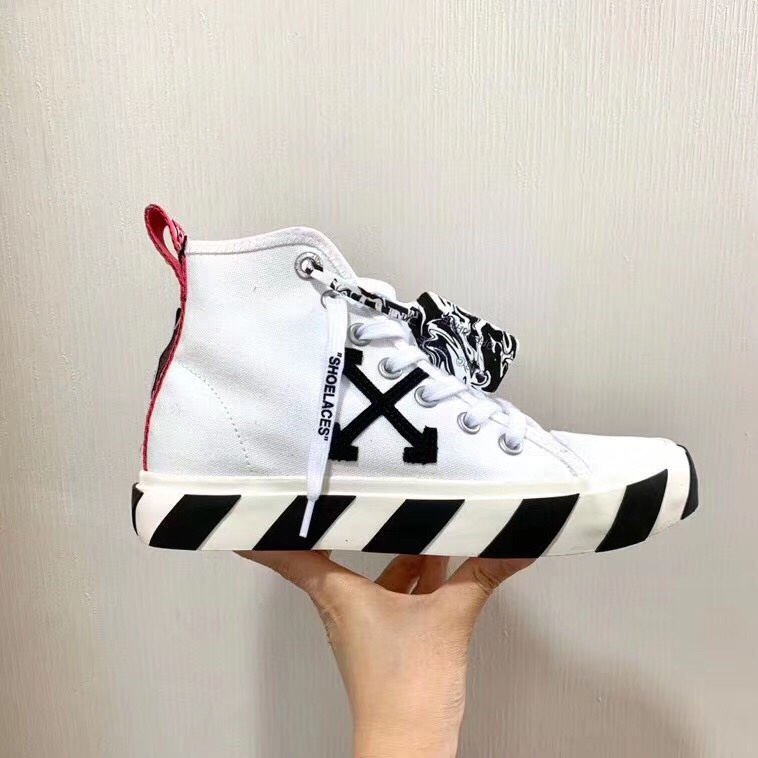 Shop Off-white Arrows Patch High-top Sneakers In White