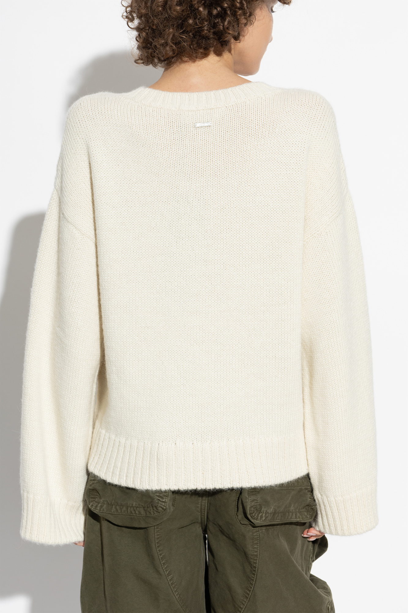 Dsquared2 Ribbed Crew-neck Jumper In White