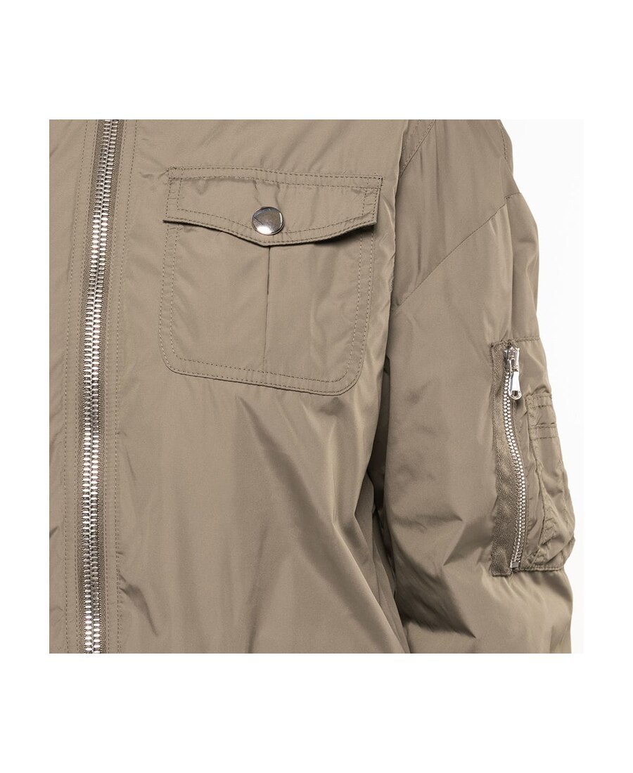 Moschino Army Green Pilot Casual Jacket In Green