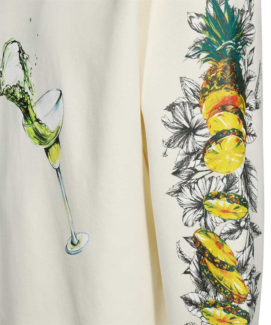 Msgm Printed Sweater In White