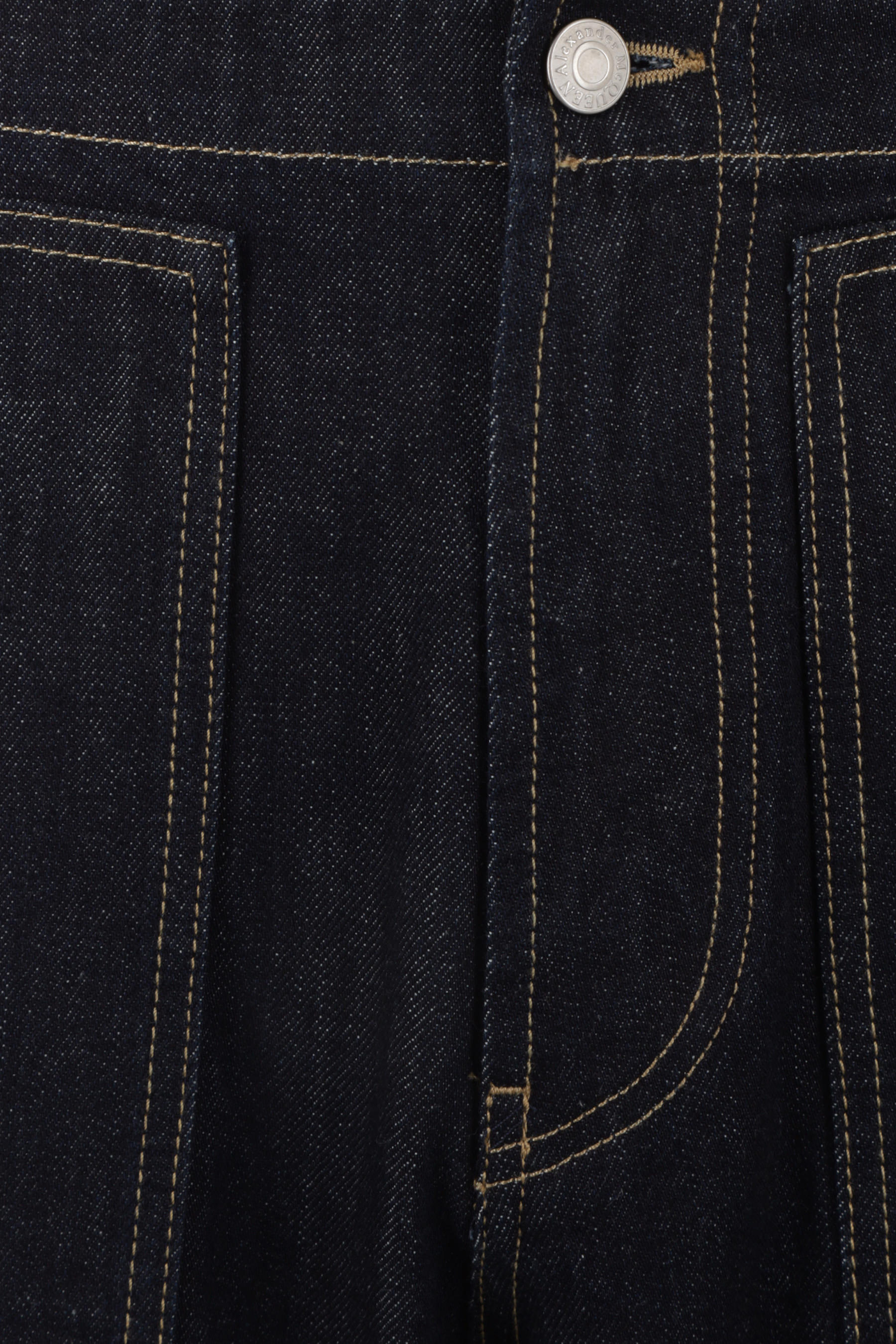 Alexander Mcqueen Mid-rise Straight Jeans In Black
