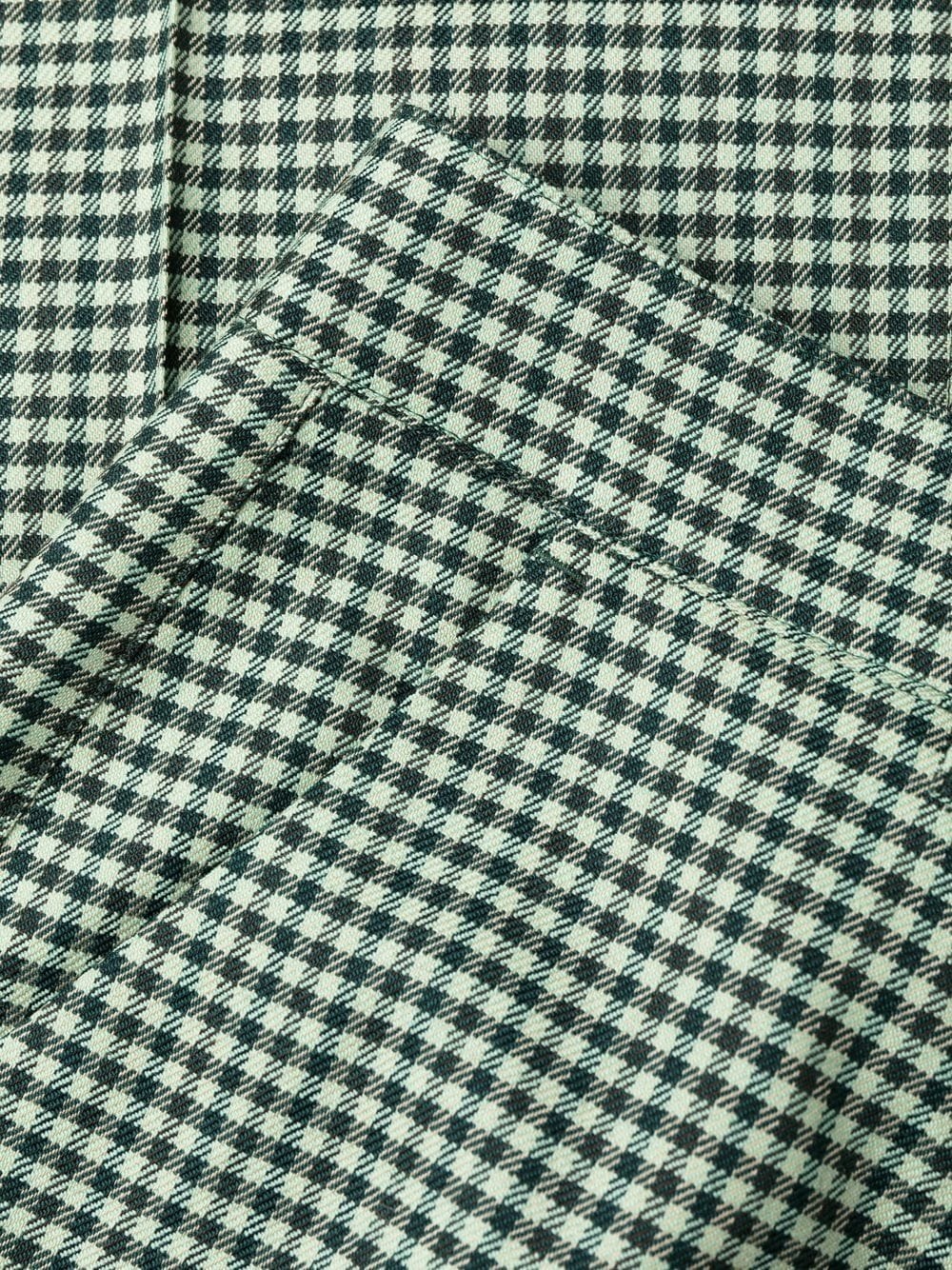 P.A.R.O.S.H LIONED GINGHAM FLARED TROUSERS