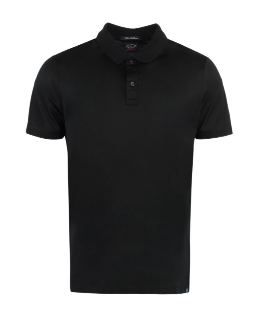 Shop Paul & Shark Paul Shark Short Sleeve Polo Shorts In Black