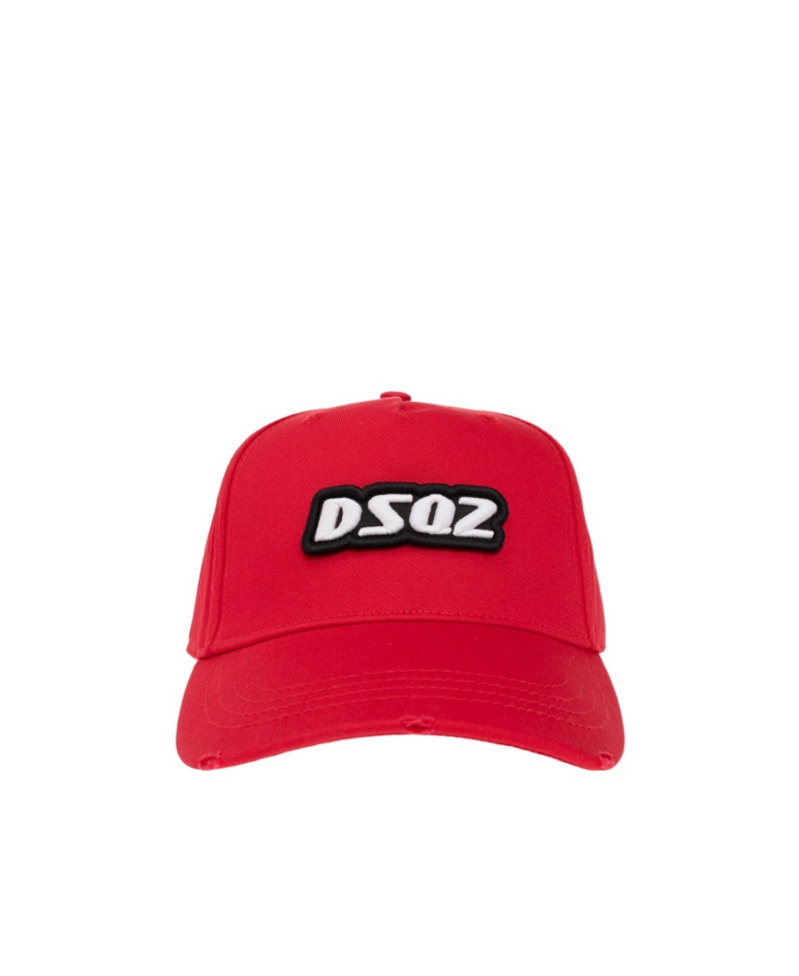 Dsquared2 Logo-patch Cotton Cap In Red