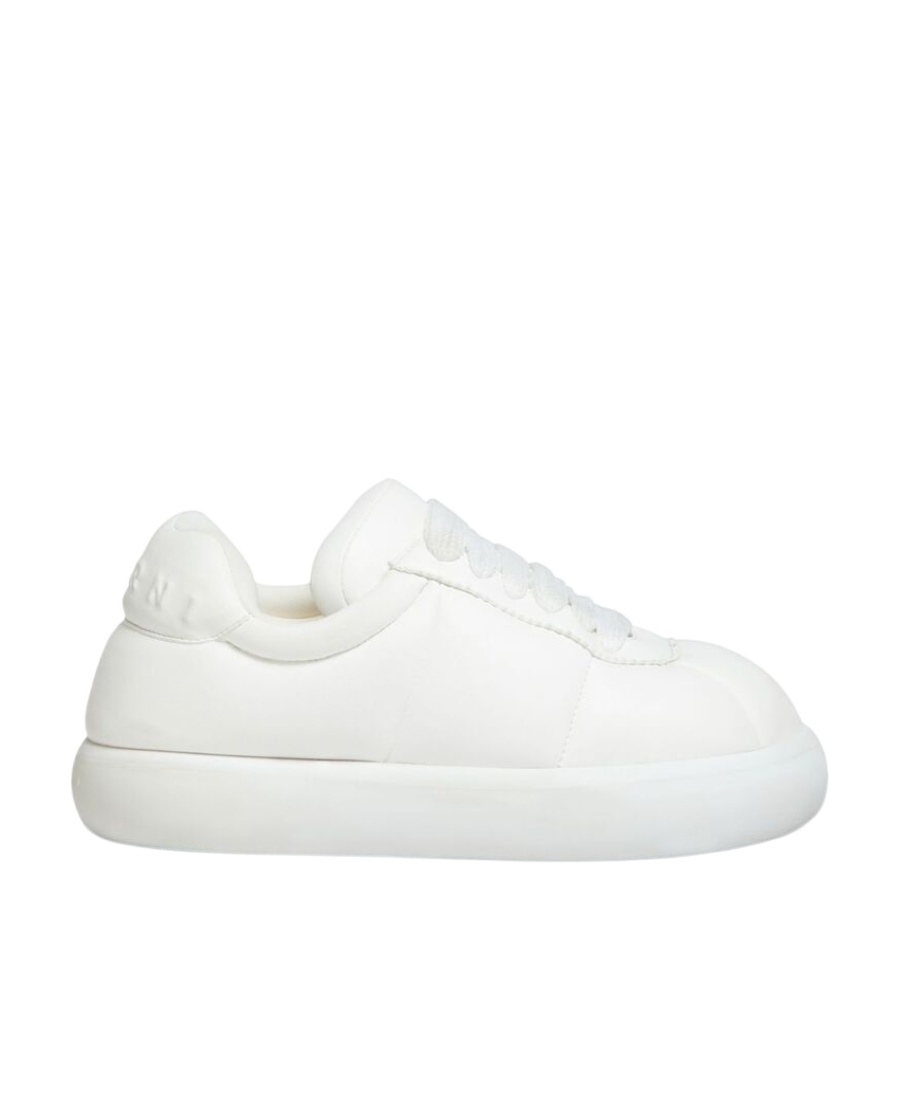 Shop Marni White Leather Bigfoot 2.0 Sneaker