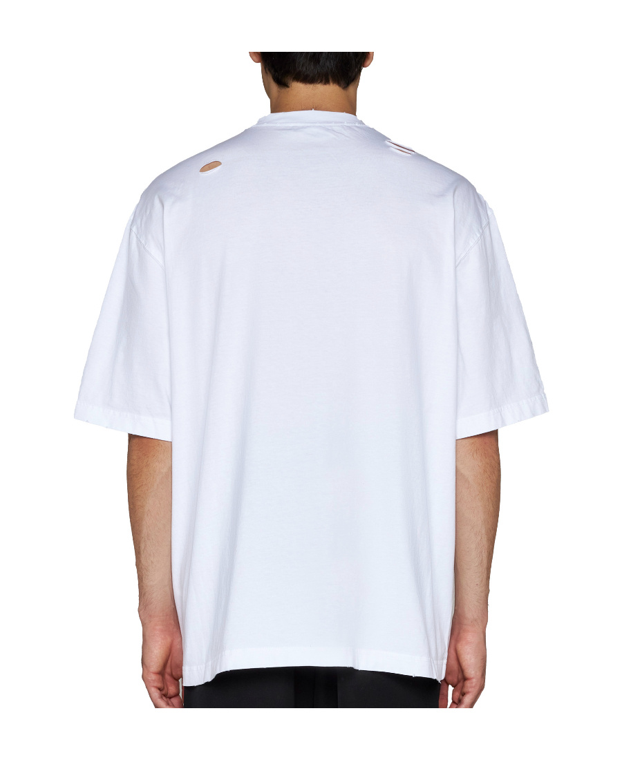 We11 Done Logo-print Cotton T-shirt In White