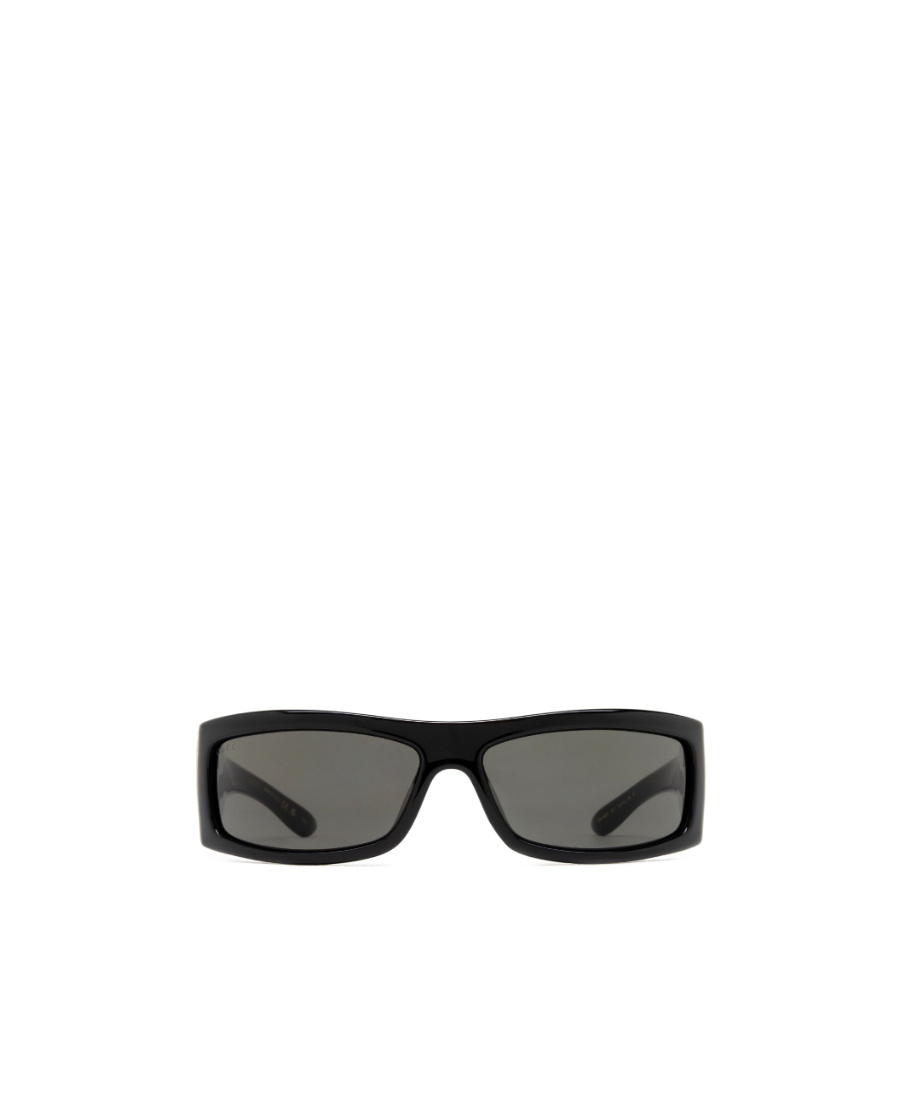 Gucci Shield-frame Injection Sunglasses In Gray