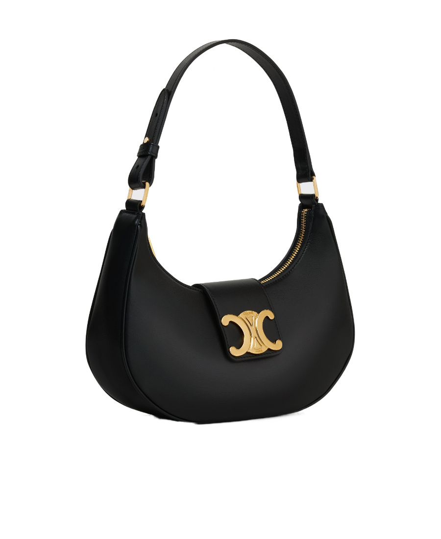 Celine Ava Trimphe Handbag In Black