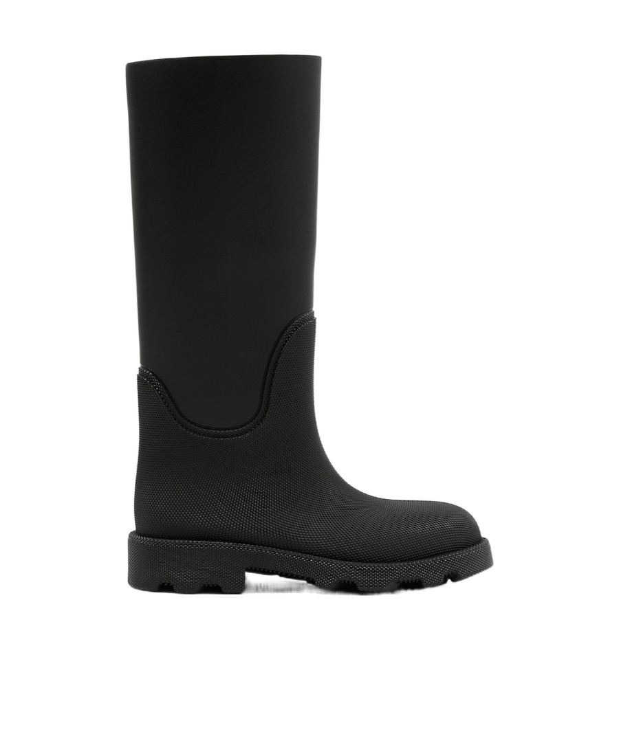 Burberry Marsh Rubber High Boots In Black