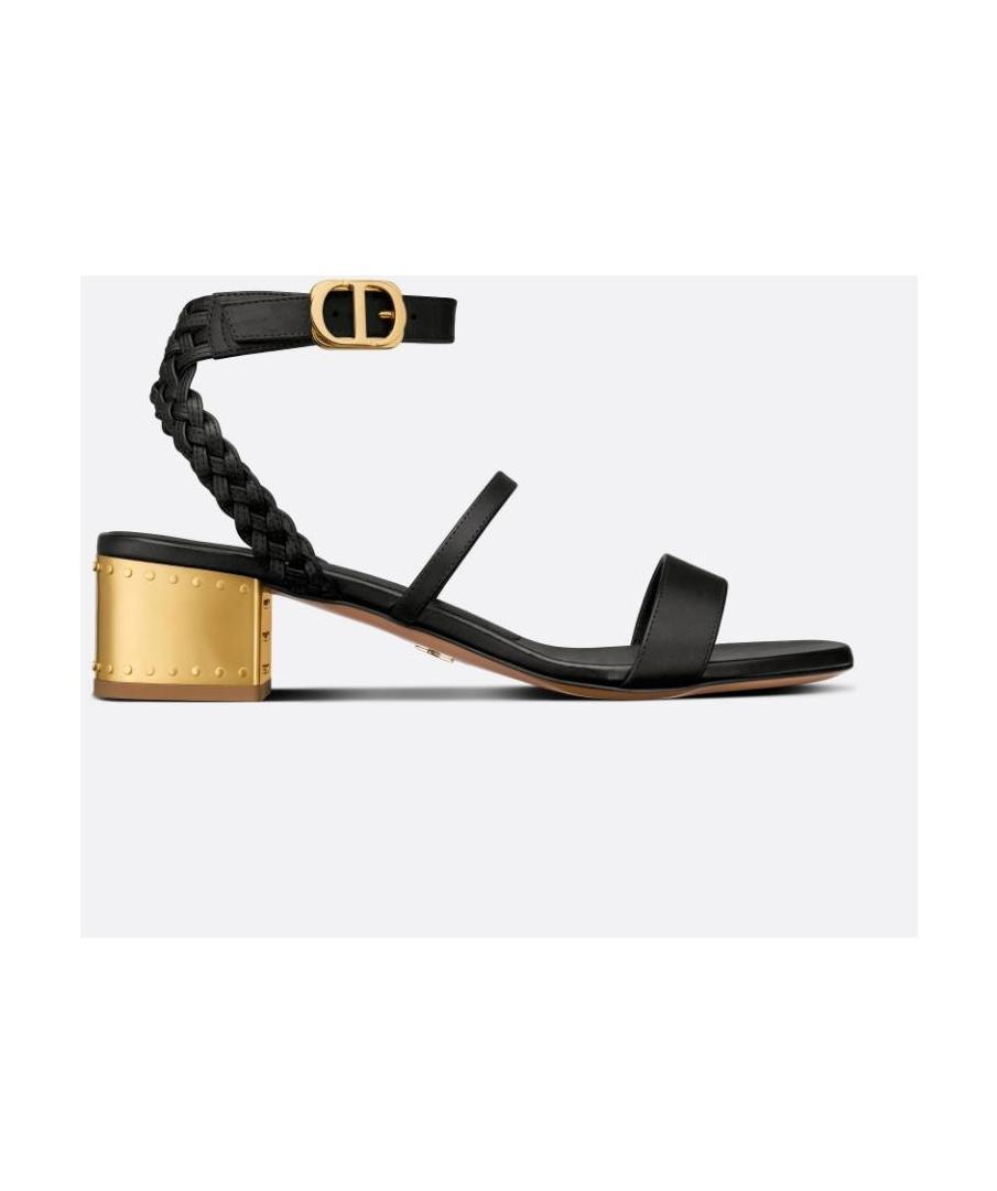 Dior G E Heel Sandals In Black