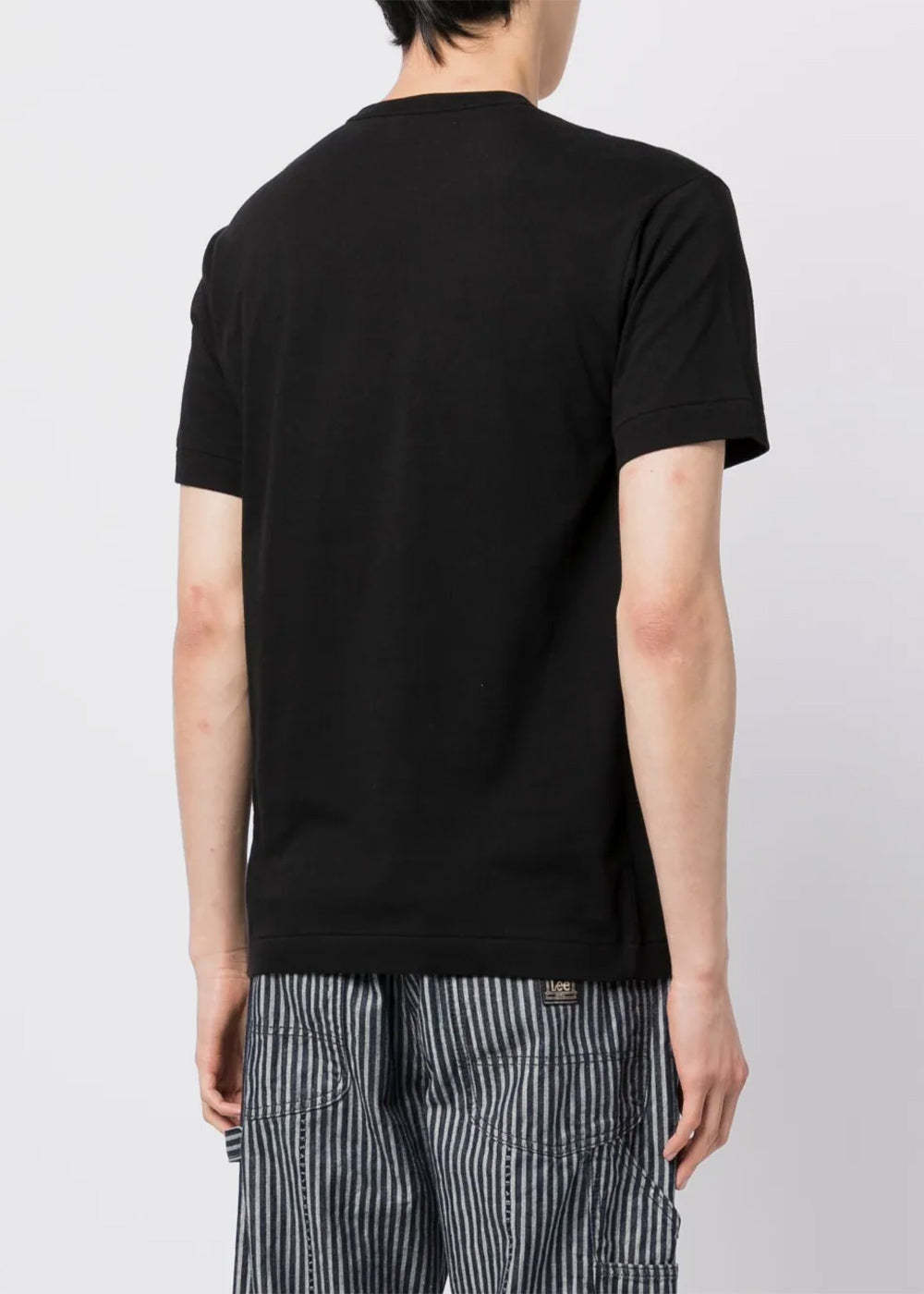 Comme Des Garçons Play X Invader Logo-patch Cotton T-shirt In Black