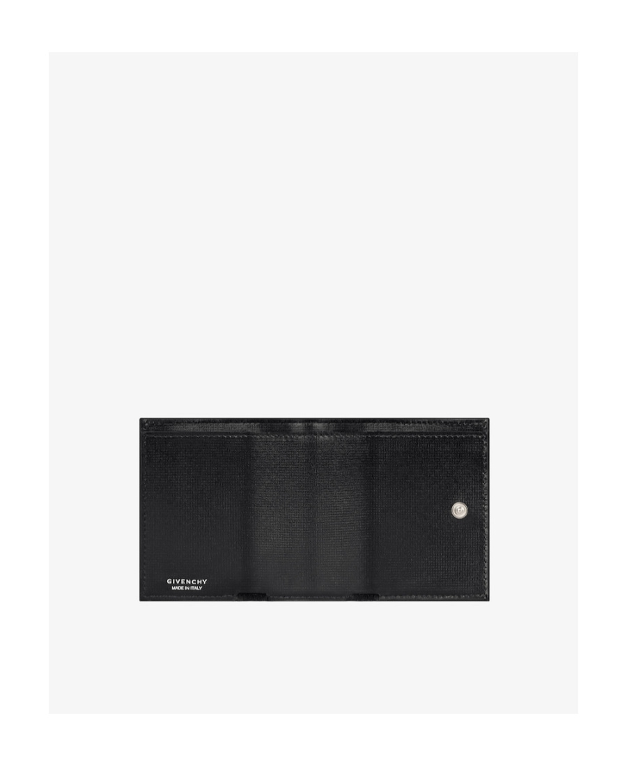 Givenchy Leather Tri-fold Wallet In Black