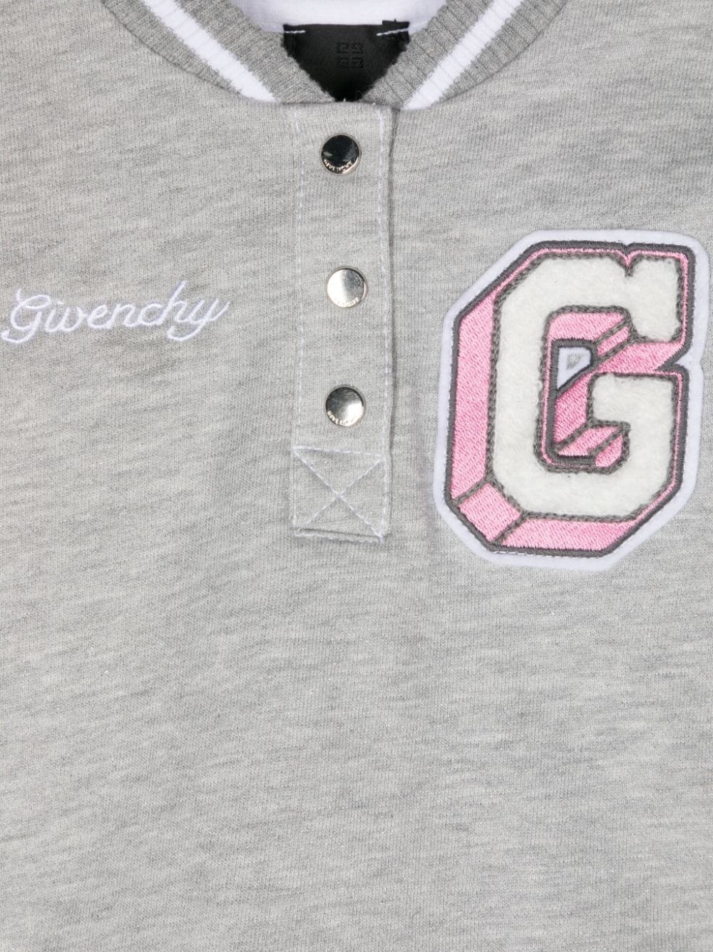 Givenchy Logo-patch Dress In Gray