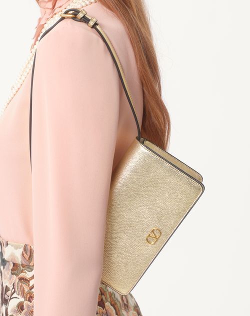 Valentino Chemisier En Georgette Femme Rose Mist 40 In Pink