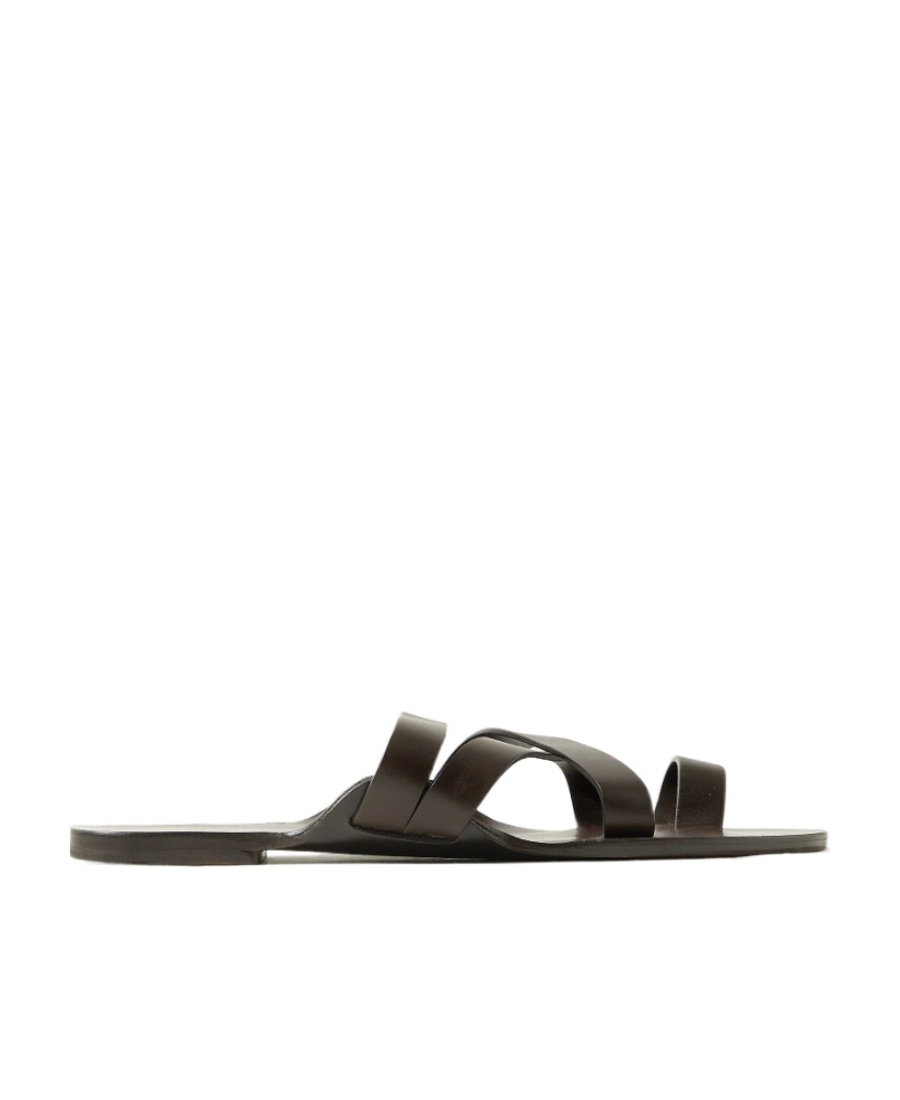 The Row Hollow-out Details Flip-flops In Black