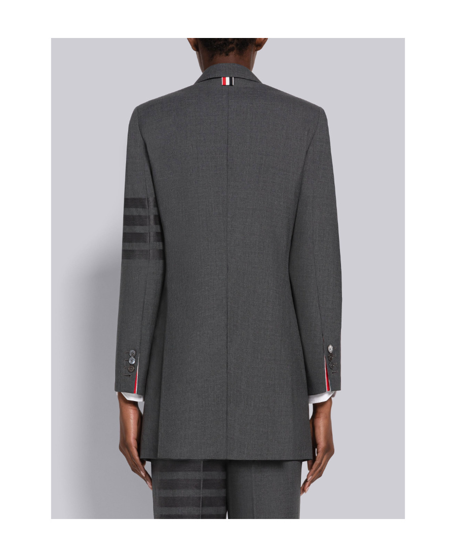 Thom Browne 4-bar Stripe Wool Blazer In Black