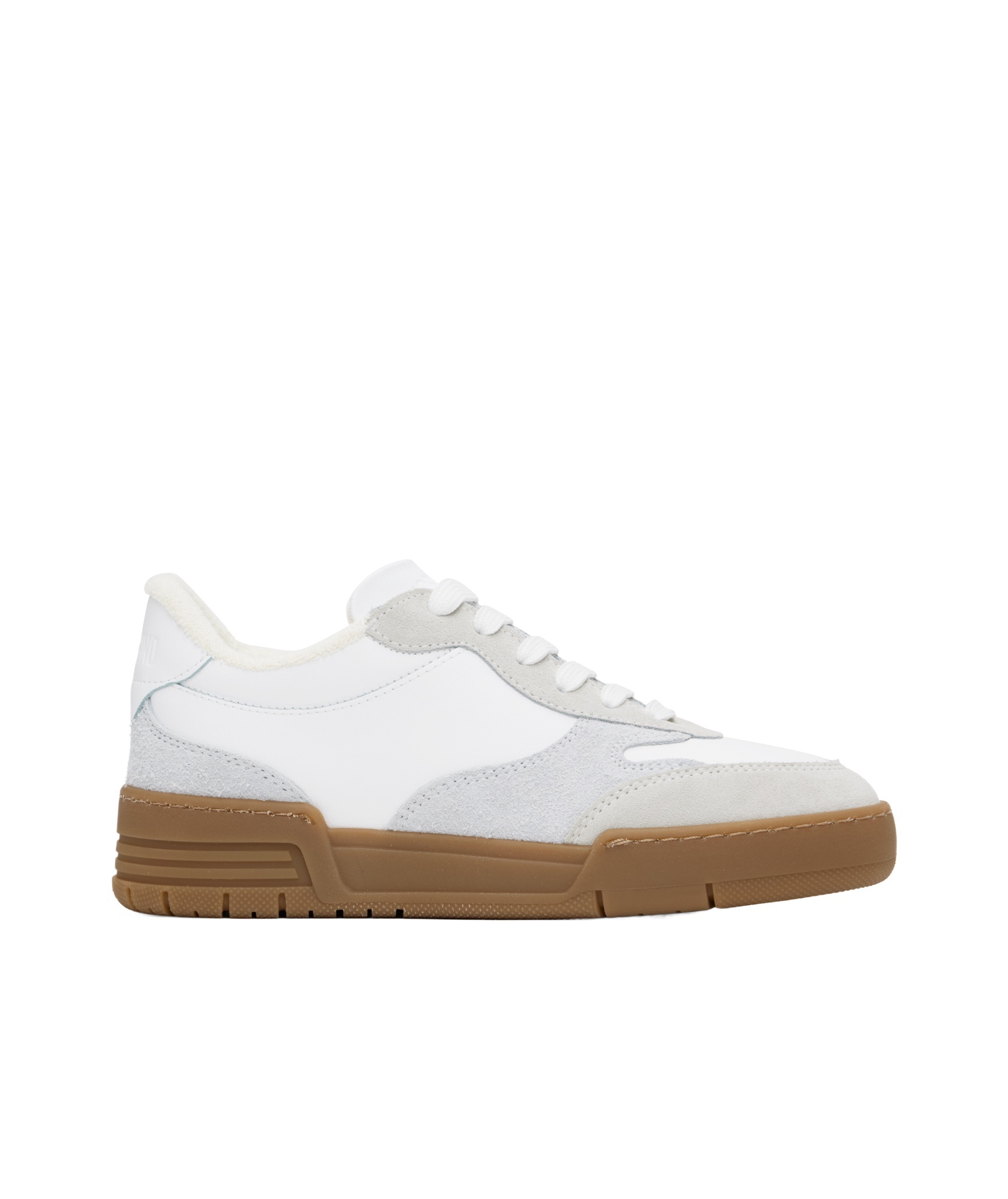 Moschino Lace-up Low-top Sneakers In Whitewhite