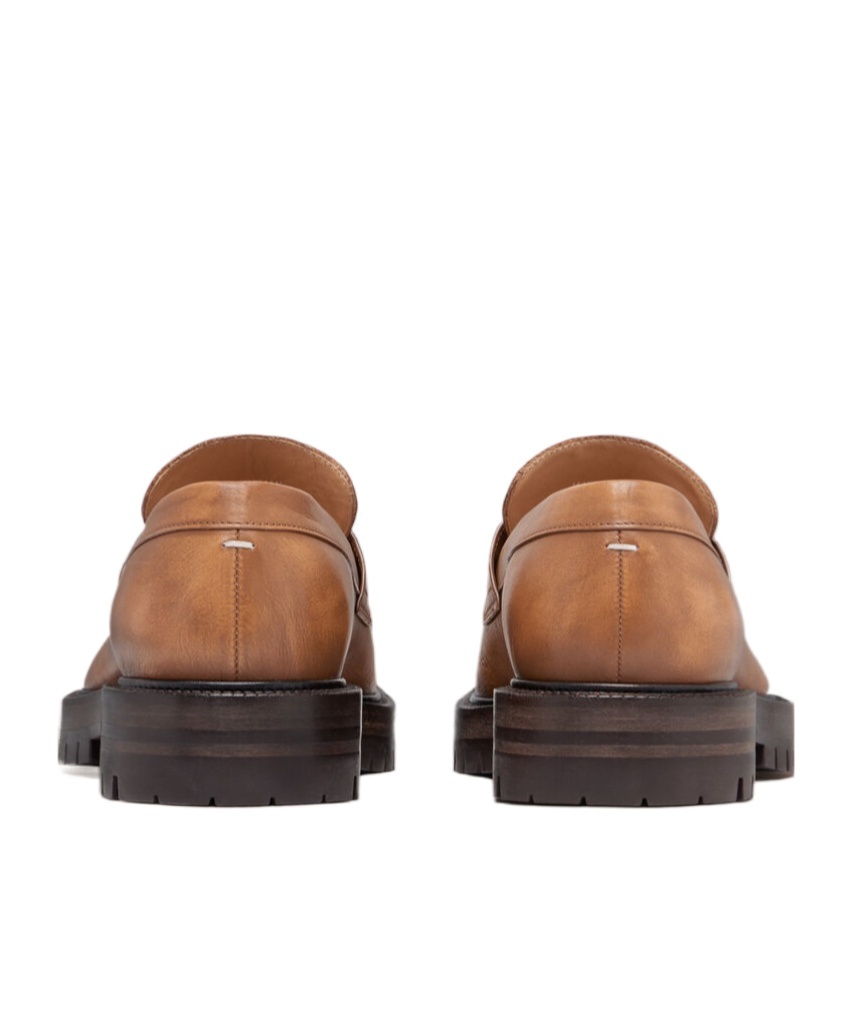 Maison Margiela Tabi County Penny Loafer In Brown